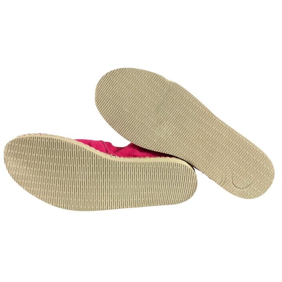 Havaianas Womens Espadrille Flats Canvas Slip On Pink Size 8 - Picture 4 of 5